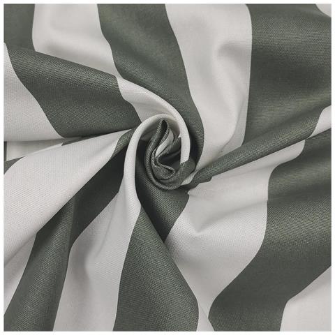 Tessuto Loneta Al Metro – Larghezza 280 Cm, Ideale Per Arredamento, Abbigliamento, Tende E Diy – Elegante, Morbido E Facile Da Lavorare (fasciato-2-verde) - Foto 1