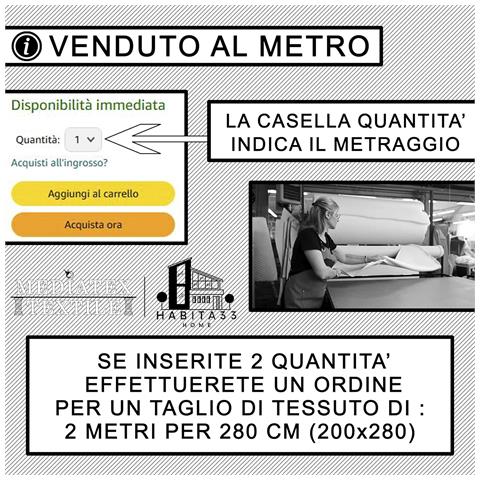 Tessuto Loneta Al Metro – Larghezza 280 Cm, Ideale Per Arredamento, Abbigliamento, Tende E Diy – Elegante, Morbido E Facile Da Lavorare (fasciato-2-verde) - Foto 7