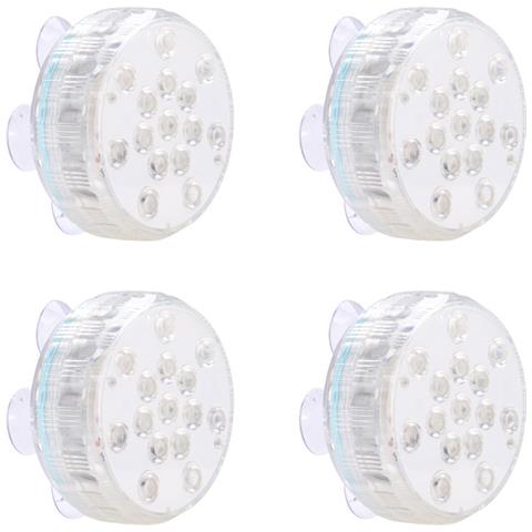 Luci Led Rgb Impermeabili Per Piscina, Confezione Da 4, Con Telecomando - Foto 1