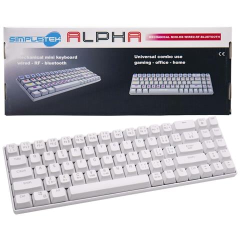 Tastiera Meccanica Da Gaming Rgb Gioco Wireless Wifi Bluetooth Cablata 3 In 1 - Foto 1