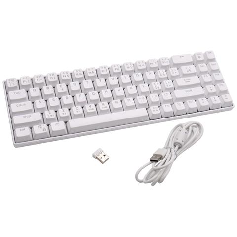 Tastiera Meccanica Da Gaming Rgb Gioco Wireless Wifi Bluetooth Cablata 3 In 1 - Foto 2