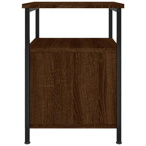 Comodini 2pz Rovere Marrone 34x35,5x50 Cm In Legno Multistrato - Foto 2
