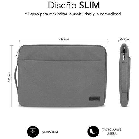 SUB-LS-0PS0002 borsa per laptop 35,6 cm (14") Custodia a tasca Grigio - Foto 4