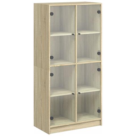 Credenza Con Ante Rovere Sonoma 68x37x142 Cm Legno Multistrato - Foto 2