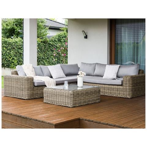 Salotti Grandi Rattan Sintetico Marrone Chiaro Palermo - Foto 1