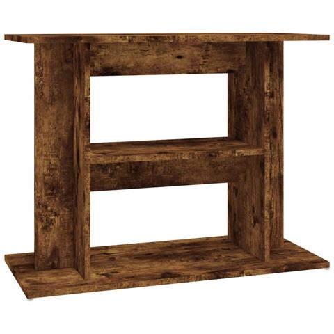 Supporto Acquario 80x35x60 Cm In Legno Multistrato Rovere Fumo - Foto 1