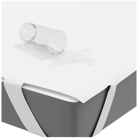 Coprimaterasso Bianco 140x220 Cm Impermeabile - Foto 3