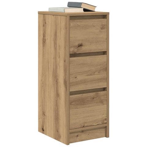 Credenza Rovere Artigianale 29,5x34x76 cm in Legno Multistrato - Foto 2