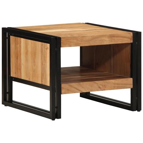 Tavolino da Salotto 50x50x38 cm Legno Massello di Acacia - Foto 1