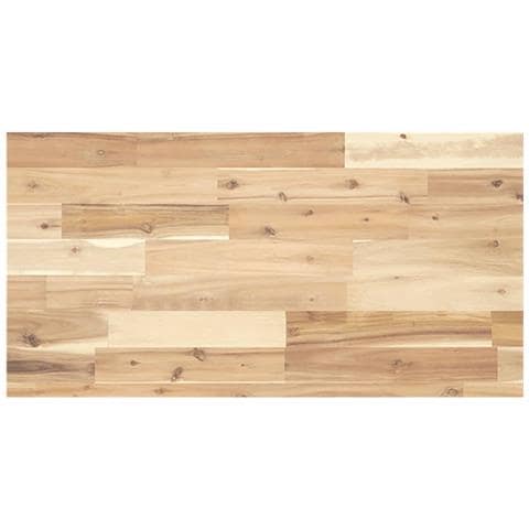 Piano Per Tavolo 80x40x4 Cm Rettangolare Legno Massello Acacia - Foto 2