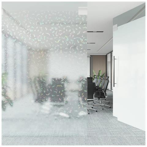 Pellicole Per Finestre Smerigliate 5pz Motivo Arcobaleno In Pvc - Foto 3