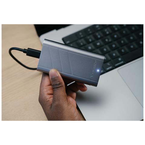 TurboMetal SSD USB4 4TB USB tipo-C USB4 Gen 2x2 Argento - Foto 7