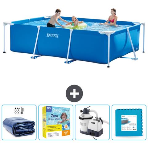 Piscina Fuori Terra - Rettangolo - 300x200x75 Cm - Blu - Include Accessori Coordinati Cb67 - Foto 1