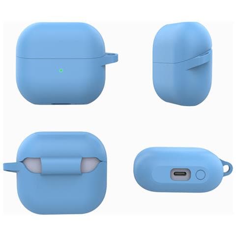 Custodia In Silicone Per Samsung Galaxy Buds 3/3 Pro Blue - Foto 2