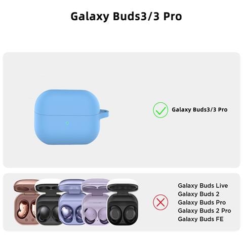 Custodia In Silicone Per Samsung Galaxy Buds 3/3 Pro Blue - Foto 3
