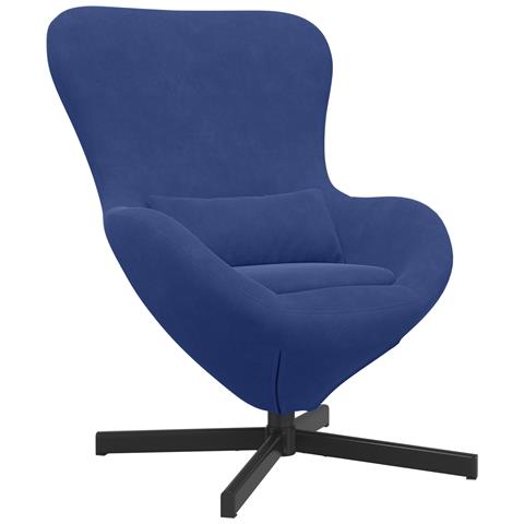 Poltrona a uovo Blu Velvet - Foto 1