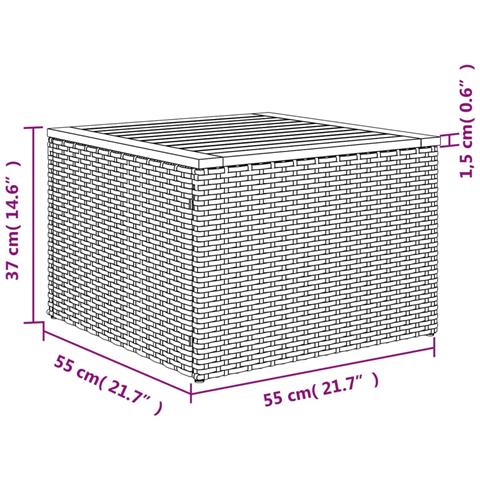 Set Divani da Giardino 4 pz con Cuscini Nero in Polyrattan - Foto 9