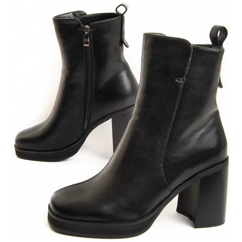 Stivaletto Con Tacco Gaia Nero. - Foto 1