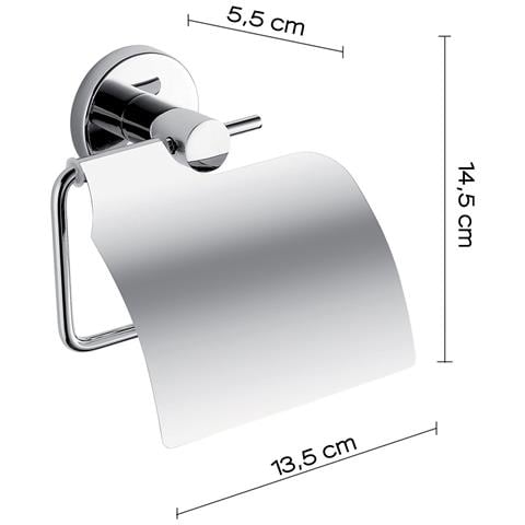 Portarotolo Coperto Da Muro In Acciaio Inox E Cromall Fe25 Serie Felce - Foto 2
