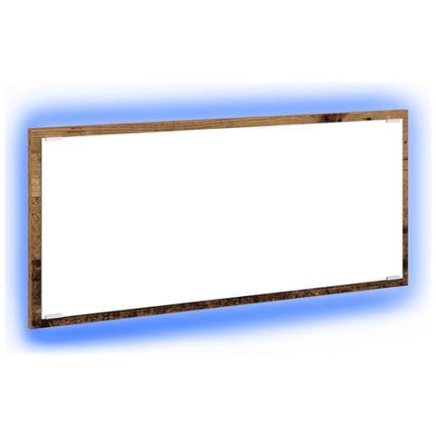 Specchio da Bagno Legno Vecchio Legno ingegnerizzato, Vetro - Foto 1