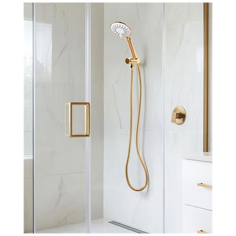 Kit Doccia Con Soffione E Flessibile Tumple 3 Funzioni Oro - Foto 1