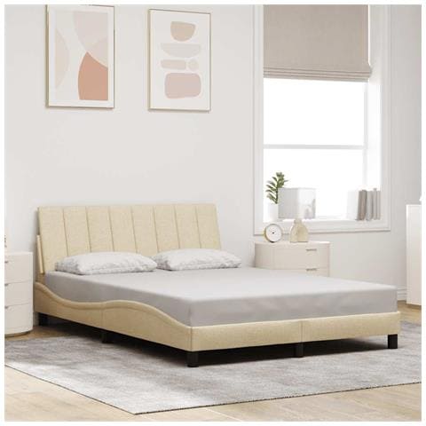 Giroletto senza Materasso Crema 140x190 cm in Tessuto - Foto 2