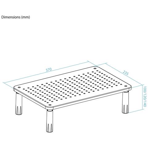 TQMR086 Supporti a parete per TV Scrivania Nero - Foto 2