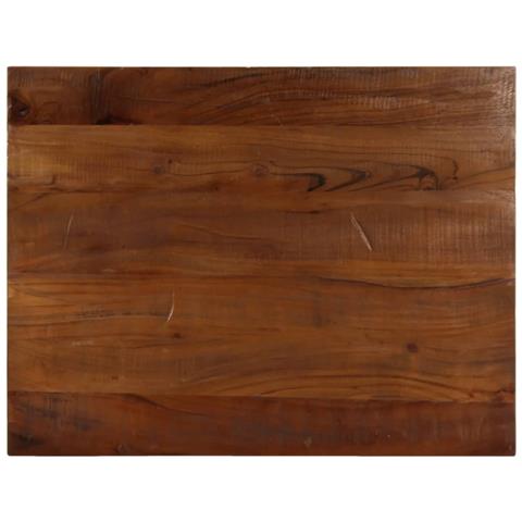 Piano Tavolo 80x60x2,5 cm Rettangolare in Massello di Recupero - Foto 1