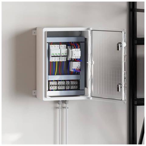 Armadietto di Controllo Grigio 35 x 19.5 x 50 cm Plastica ABS - Foto 2