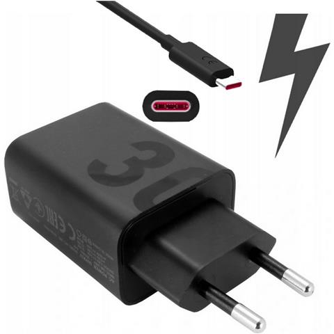 Caricabatterie Originale Usb Mc-309 Turbo Power 30w + Cavo Type C Black Bulk Per Smartphone - Foto 1