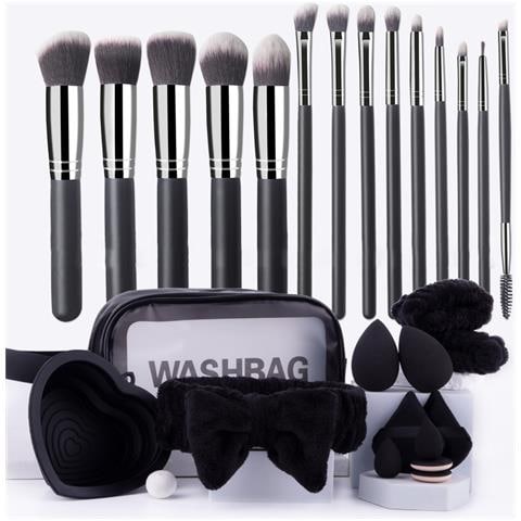 Set Di 27 Pennelli Per Trucco - Kit Completo Ombretto, Fondotinta E Beauty Blender - Foto 1