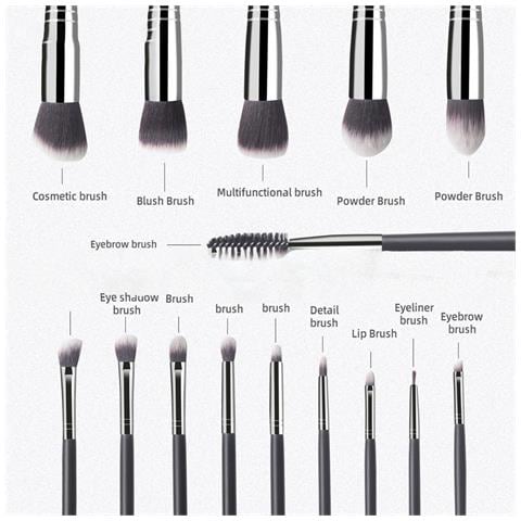 Set Di 27 Pennelli Per Trucco - Kit Completo Ombretto, Fondotinta E Beauty Blender - Foto 4