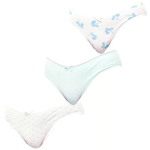 Confezione Da 3 Slip Da Donna In Cotone A Vita Media Kl10000 - Foto 1