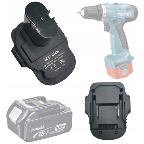 Adattatore Per Batterie Makita 18v Nicd /nimh - Compatibile Con Utensili Makita 18v Li-ion | Alta Durata, Facile Montaggio, Plastica Di Qualita - Foto 1