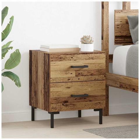 Armadio da Notte 2 pcs Legno vecchio 40 x 35 x 47,5 cm - Foto 2