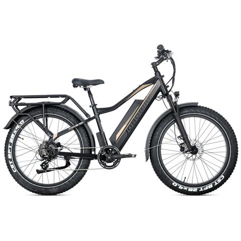 E-bike Bici Elettrica Fat Bike Misura 26 Robin Pro Batteria Al Litio Lg Da 48v 20ah Motore Bafang 250w 80nm New - Black-gold - Foto 2