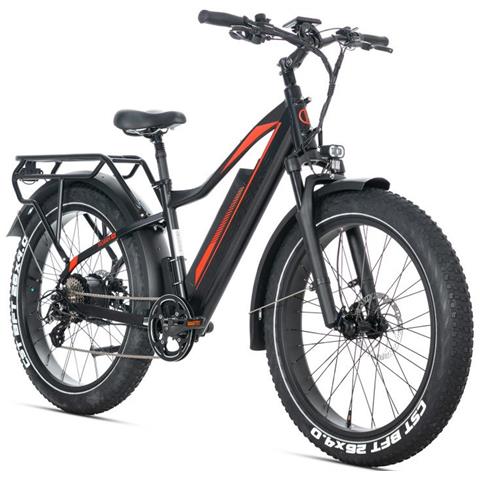 E-bike Bici Elettrica Fat Bike Misura 26 Robin Pro Batteria Al Litio Lg Da 48v 20ah Motore Bafang 250w 80nm New - Black-gold - Foto 3