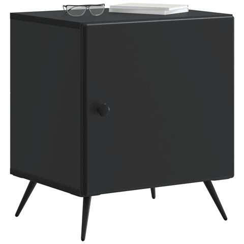 Armadio da Notte 2 pcs Nero 43 x 34,5 x 50 cm - Foto 2