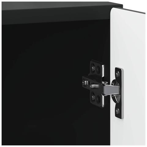 Armadio da Notte 2 pcs Nero 43 x 34,5 x 50 cm - Foto 9
