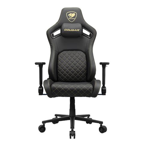CGR-DFL-GLB Sedia da gaming per PC Sedia imbottita tappezzata Nero, Oro - Foto 1