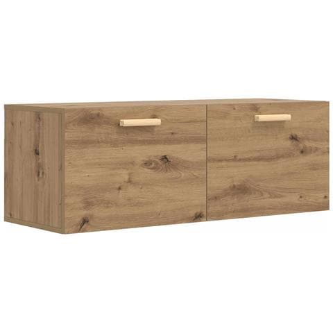 Armadietto a muro Rovere artigianale 100 x 36,5 x 35 cm - Foto 1
