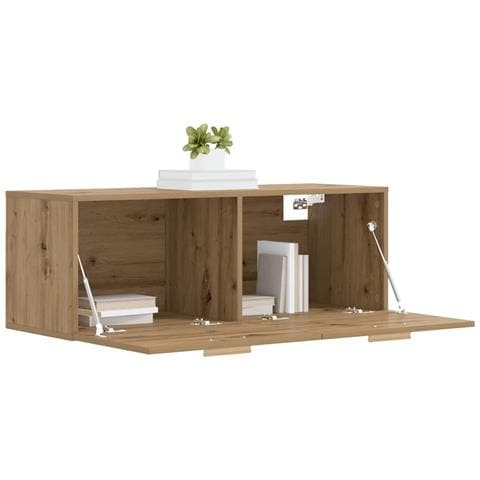 Armadietto a muro Rovere artigianale 100 x 36,5 x 35 cm - Foto 2