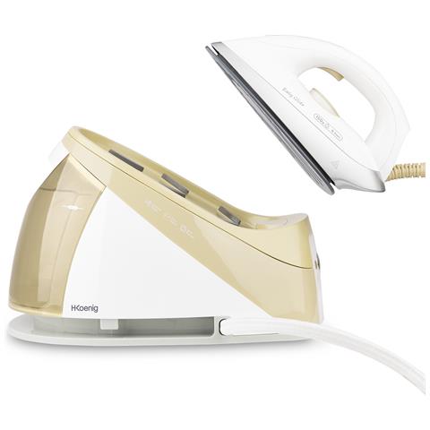 Ferro da stiro con caldaia 6 bar V28, vapore 150 g /min, stiratura verticale, piastra in ceramica EasyGlide, potente 2400W, 1,1L, anticalcare - Foto 2