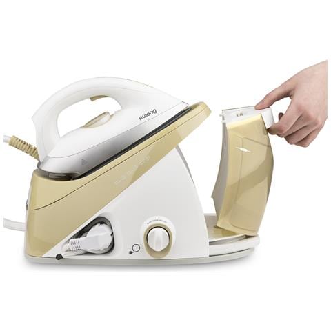 Ferro da stiro con caldaia 6 bar V28, vapore 150 g /min, stiratura verticale, piastra in ceramica EasyGlide, potente 2400W, 1,1L, anticalcare - Foto 5
