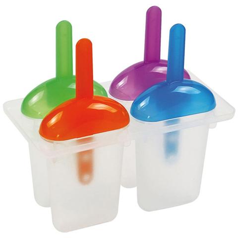 Formaghiaccioli in plastica a 4 forme cm 16x9xH 15 colori assortiti - Foto 1