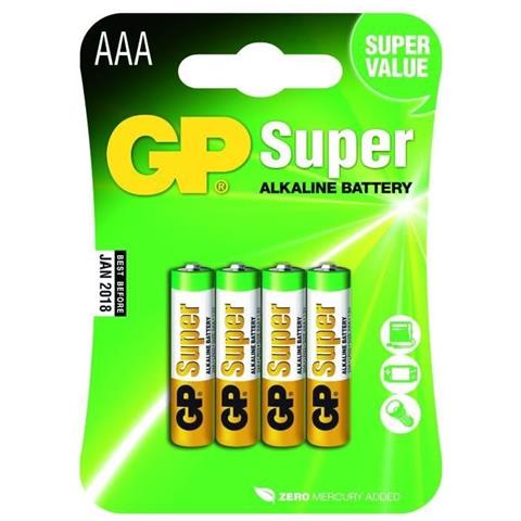 GP5507 Blister Da 4 Batterie Ministilo (AAA) Alkaline Super - Foto 3