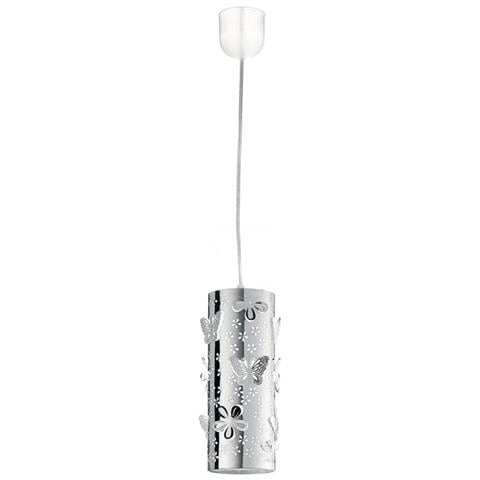 LAMPADARIO A SOSPENSIONE BUTTERFLY cromo, Duro, E27, Alogena, Cromo, Cromo - Foto 1