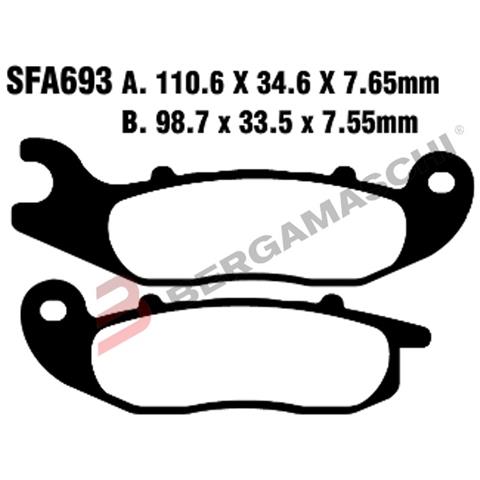 B1r R1769300 Pastiglie Sfa Hh Liberty 3v 4t15-16 Ant. Sfa693hh - Foto 1