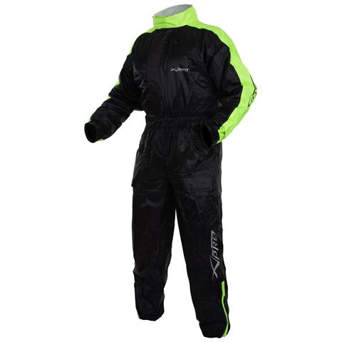 Tuta Impermeabile Antipioggia Moto Alta Visibilità Antiacqua Scooter Fluo L - Foto 1