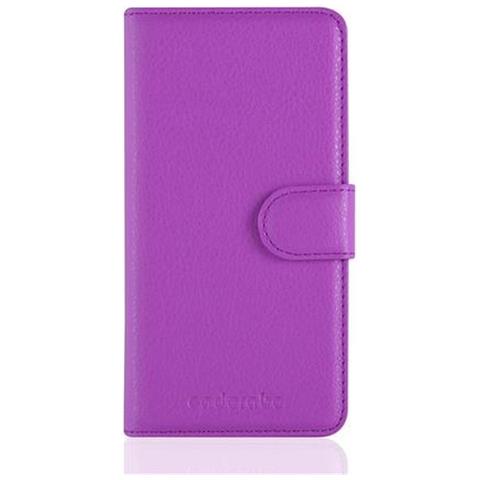 Custodia Compatibile Con Samsung Galaxy A3 2016 In Violetta Ametista - Coperchio Protettiva Con Chiusura Magnetica, Funzione Stand E Tasca Per Le Carte - Foto 2